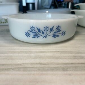 Classic White and Blue Floral Bakeware Dish